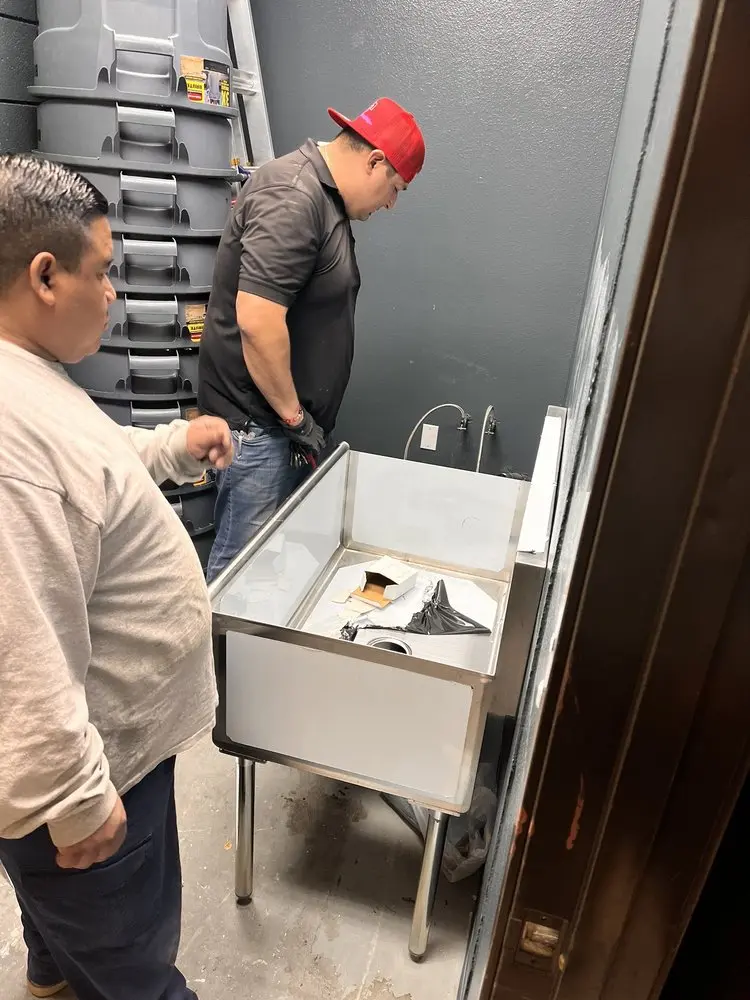Commercial plumbing and sink installation in Beltway Commerce Center